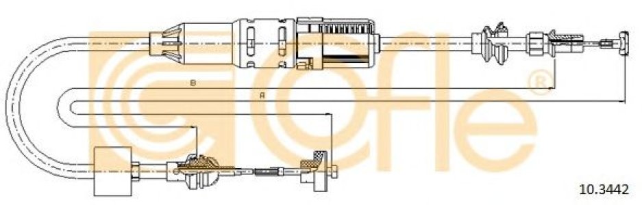 Linka sprzęgła COFLE 10.3442 6N1721335B