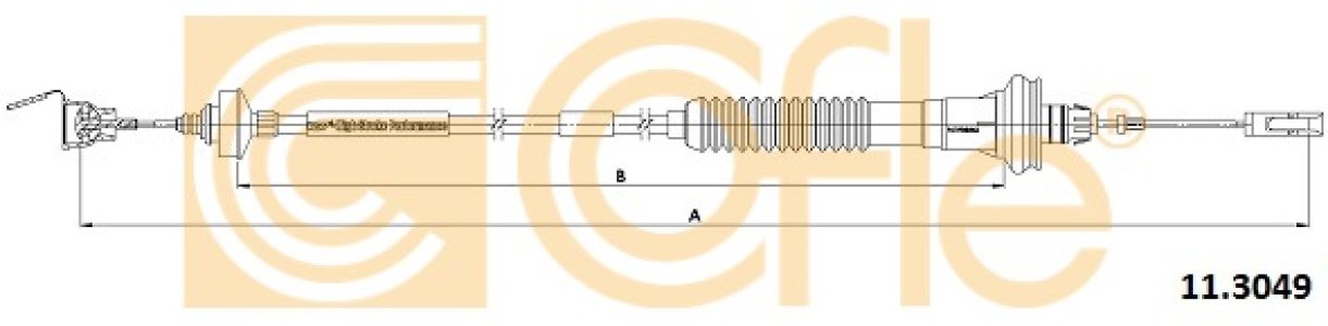 Linka sprzęgła COFLE 11.3049 2150X4