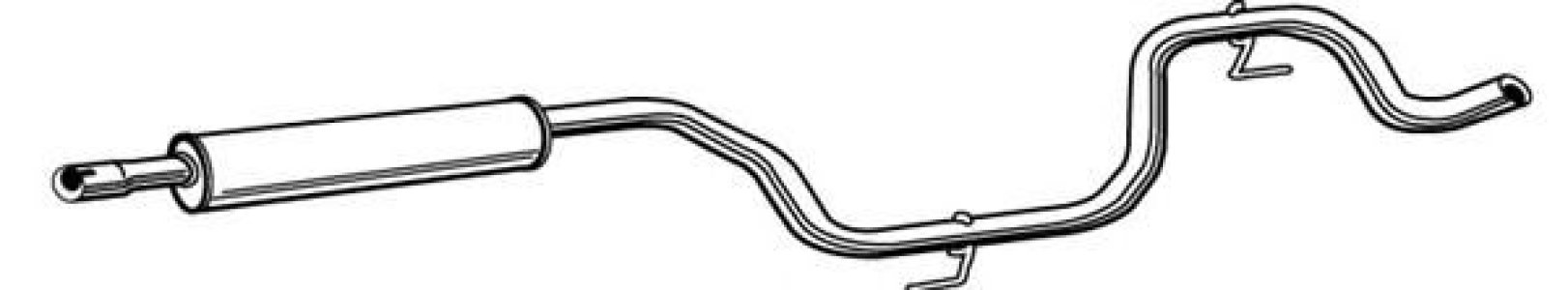 Tłumik środkowy WALKER 23035-67 12790734