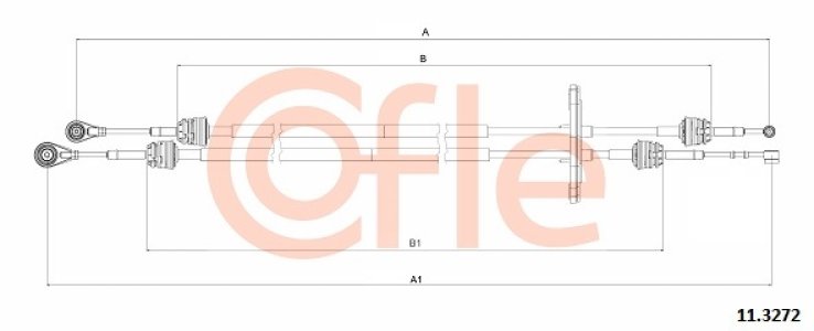 Linka zmiany biegów COFLE 11.3272 24444JA