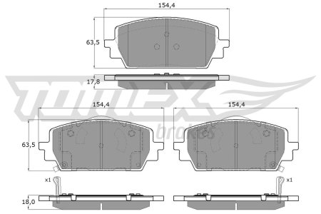 KLOCKI HAMULC. KIA SORENTO IV 20- PRZOD