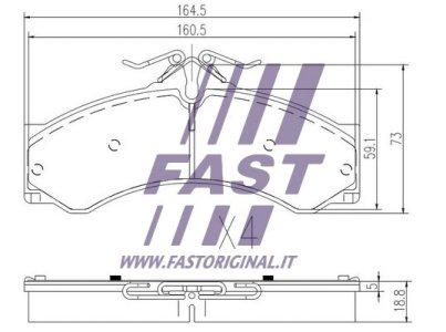 KLOCKI HAM MERCEDES SPRINTER 95> 901-905 PRZÓD