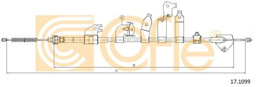 Linka hamulca COFLE 17.1099 464200F020