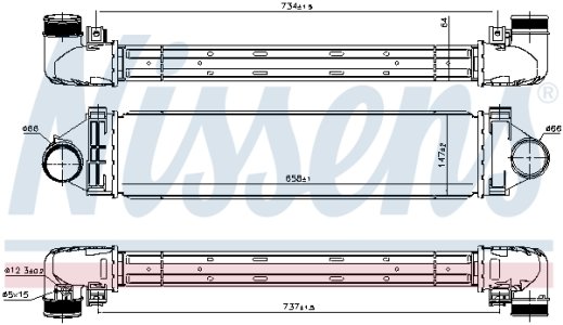 Intercooler NISSENS 96349 