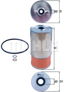 FILTR OLEJU DB W123 D