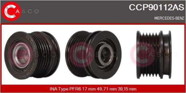 KOLO PASOWE WOLNOBIEZNE ALTERNATORA