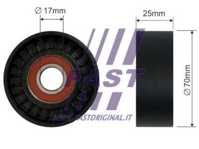 NAPINACZ PASKA MICRO-V IVECO DAILY 06> ROLKA 3.0