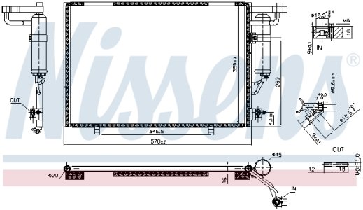 CHŁODNICA KLIMATYZACJI FORD
