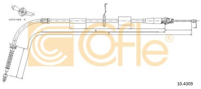 Linka hamulca COFLE 10.4309 34409803367