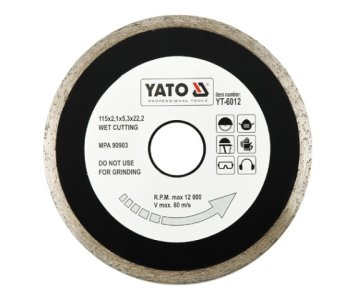 TARCZA DIAMENTOWA PELNA-EN 115MM SZT YATO