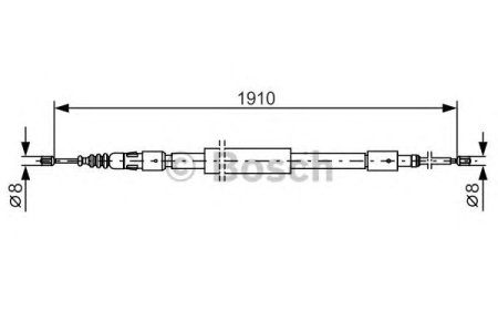Linka hamulca BOSCH 1987482318 