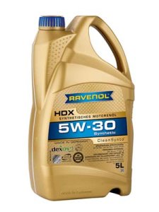 OLEJ RAVENOL HDX 5W-30 CLEANSYNTO 5L