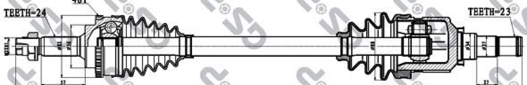 PÓŁOŚ NAPĘDOWA TOYOTA