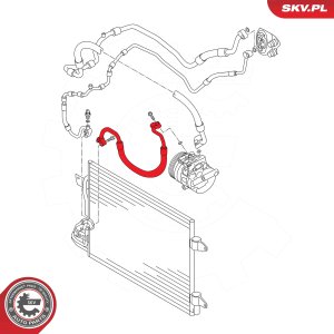 PRZEWÓD KLIMATYZACJI AUDI SEAT SKODA