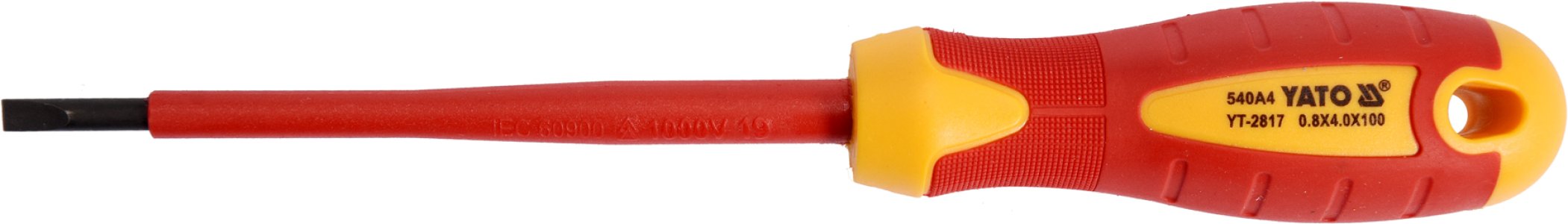 WKRETAK PLASKI 4X100MM ELEKTRYCZNY IZOLOWANY 1000V MAGNETYCZNY YATO SZT YATO