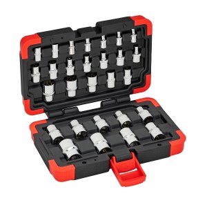 ZESTAW KLUCZY NASADOWYCH T 28-CZĘŚCIOWY