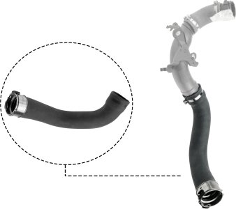 PRZEWÓD INTERCOOLERA (SILIKONOWY) (DUŻY) DACIA