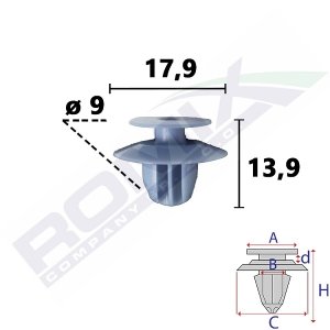 SPINKA TAPICERKI MITSUBISHI L200