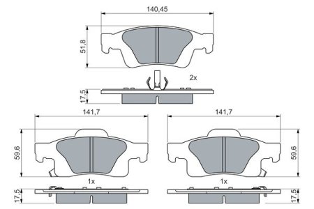 KLOCKI HAMULC. JEEP GRAND CHEROKEE 10- TYŁ