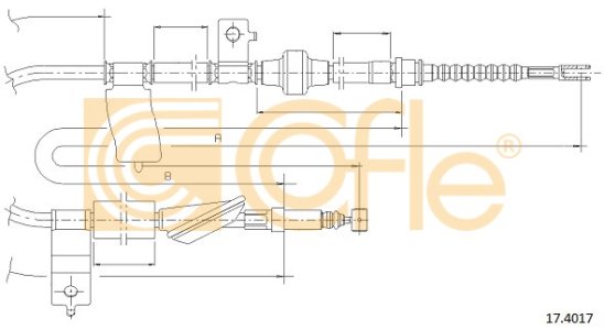 Linka hamulca COFLE 17.4017 47510SR3931