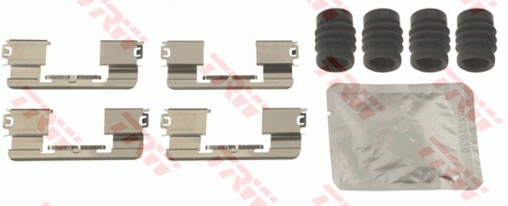Zestaw montażowy klocków hamulcowych TRW PFK702 