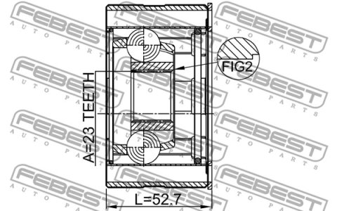 PRZEGUB WEW. MITSUBISHI LANCER/OUTLANDER 23X79.8