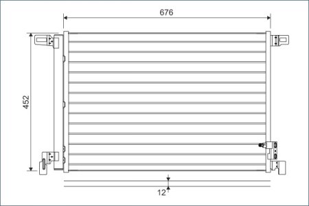 CHŁODNICA KLIMATYZACJI VW AUDI