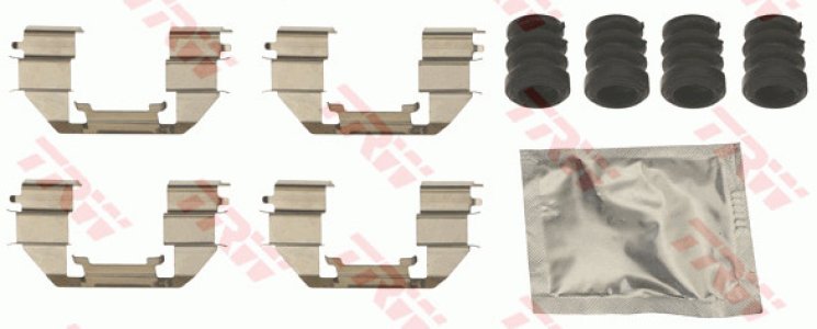 Zestaw montażowy klocków hamulcowych TRW PFK712 