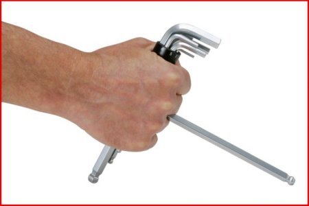 KLUCZE IMBUSOWE 6KT Z GŁOWICĄ KULKOWĄ 8CZ