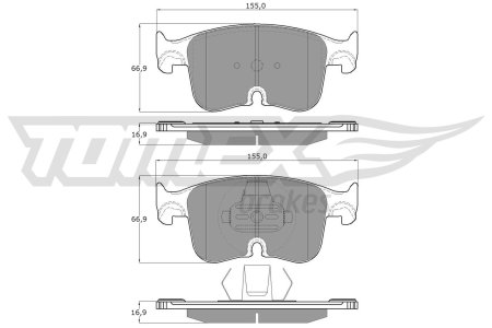 KLOCKI HAMULC. VW GOLF VIII 20- PRZOD