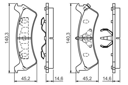 Klocki hamulcowe BOSCH 0986424655 3648797