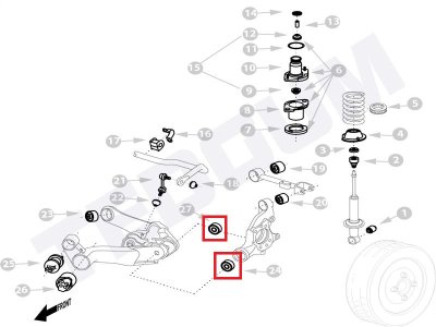 Silentblok piasty TEDGUM 00269460 