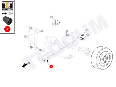 Tuleja resora TEDGUM 00341025 