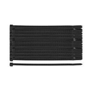 OPASKI ZACISKOWE 4.8 X 300 MM, CZARNE, 100 SZT.