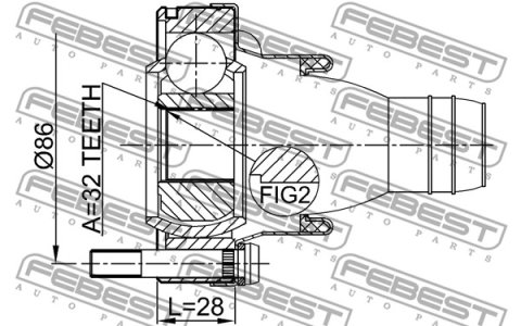 PRZEGUB WAŁU BMW E39/E38/X5 32X100