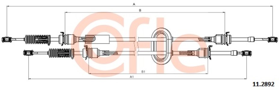 Linka zmiany biegów COFLE 11.2892 4403518