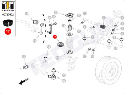 WKŁAD MIĘDZYSPRĘŻYNOWY SKODA