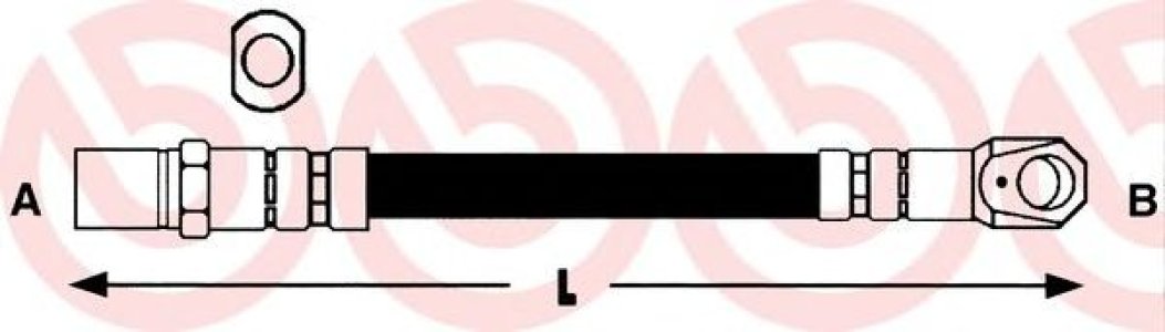 PRZEWÓD HAMULCOWY GIĘTKI