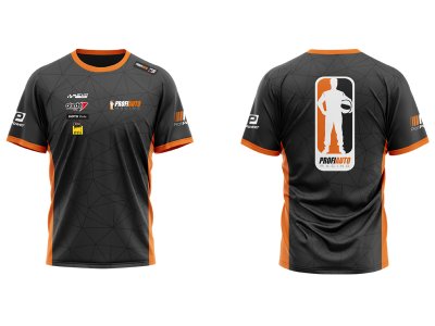 T-SHIRT PA RACING - SZARY SLIMFIT SUBLIM ROZM. XS