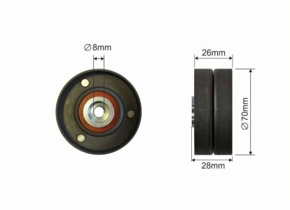 ROLKA PROWADZĄCA MAZDA