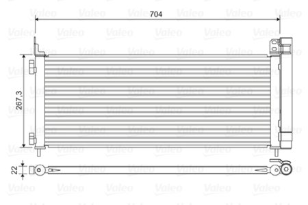 Chłodnica klimatyzacji VALEO 822619 