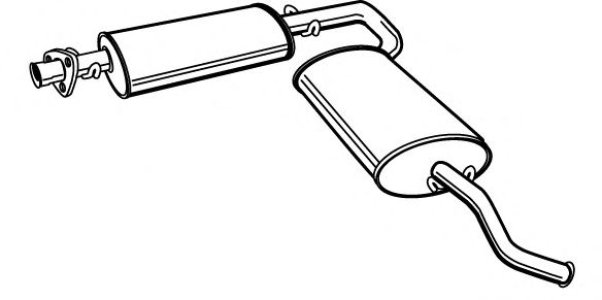 Tłumik środkowy WALKER 19288-66 1726A9