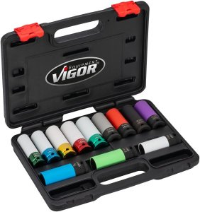 ZESTAW KLUCZY NASADOWYCH UDAROWYCH 12-CZĘŚCIOWY