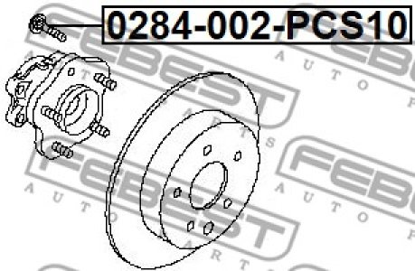 SZPILKA KOŁA NISSAN ALMERA/CUBE/JUKE/PRIMERA/QASHQAI/X-TRAIL 95- KPL 10 SZT.