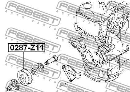 ROLKA PASKA WIELOROWK. NISSAN MICRA III (K12)