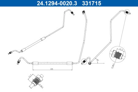 PRZEWÓD HAMULCOWY GIĘTKI RENAULT MEGANE II 02-08
