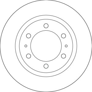 TARCZA HAMULC. TOYOTA HILUX VIII 20- PRZÓD