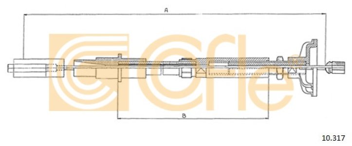 Linka sprzęgła COFLE 10.317 531721335C