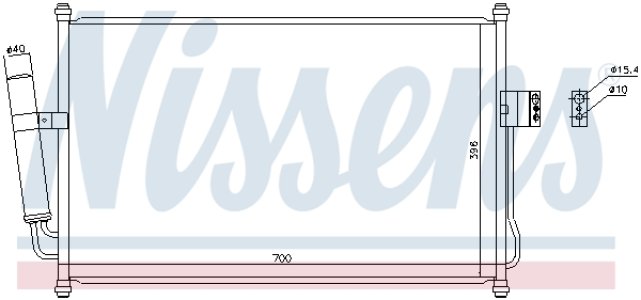 Chłodnica klimatyzacji NISSENS 940709 94770907