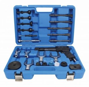 MŁOTEK PNEUMATYCZNY - ZESTAW DŁUTA GROTY WYBIJAKI